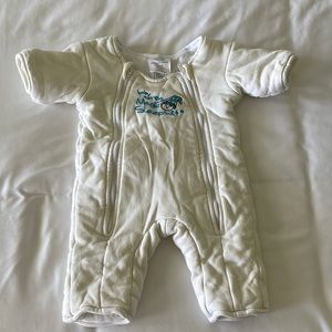 Baby Merlin Size Small Unisex magic Sleep Suit Zip Up Padded Infant Sleeping